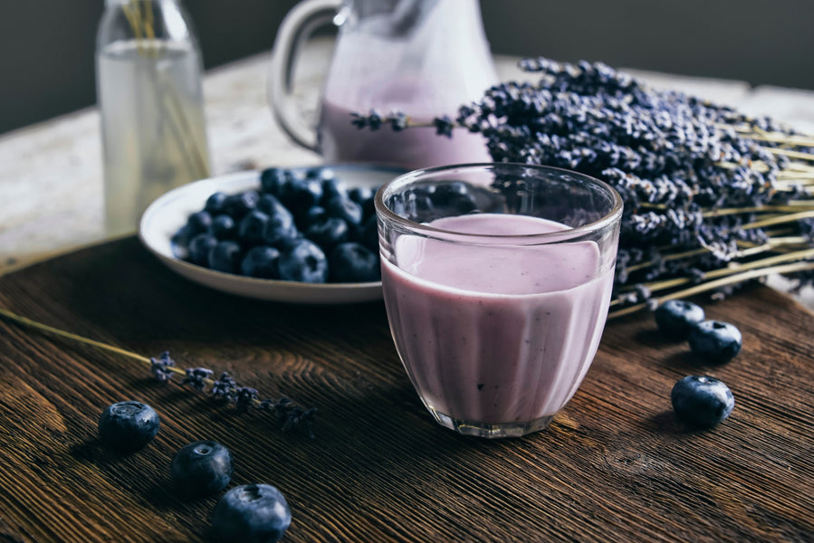 The Easiest Smoothie Ever - Coconut Blueberry Smoothie with Hemp Milk